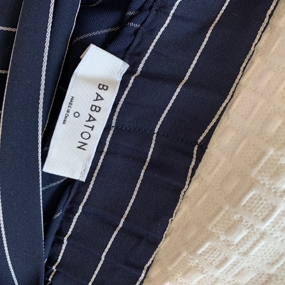 Aritzia Alvin (Cohen) Short Size 0 Navy and White Striped Dress Shorts - Picture 2 of 5